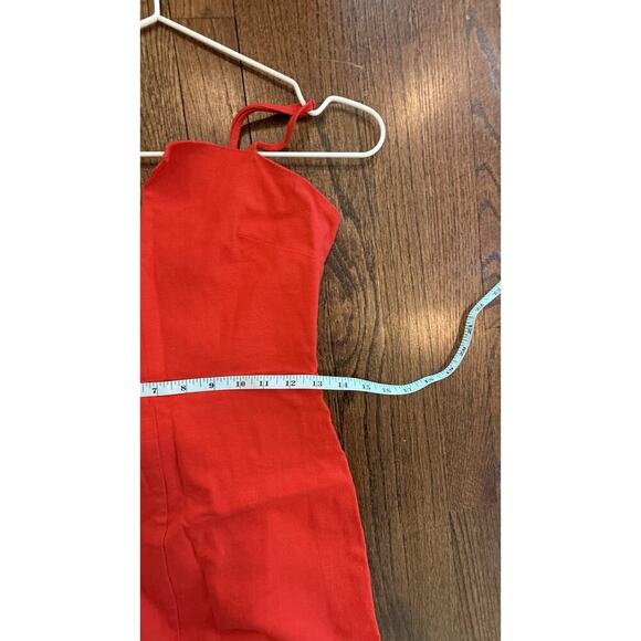 Lovers + Friends Wendy Linen Mini Dress Size Small Revolve Red Cocktail 1757 - Picture 10 of 12